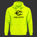 Aquafix hettegenser – fullprint i signalfarge